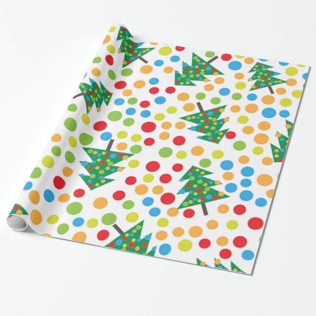Weihnachtsbaumstruktur Geschenkpapier (Ungerollt)