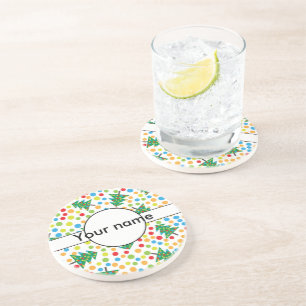 Weihnachtsbaumstruktur Getränkeuntersetzer