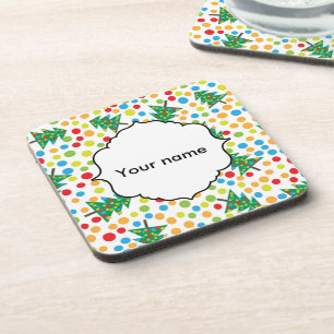 Weihnachtsbaumstruktur Getränkeuntersetzer