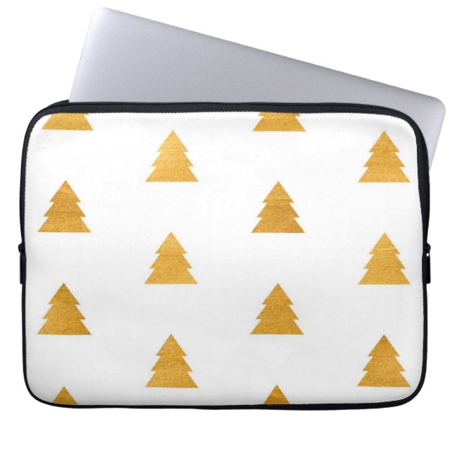 Weihnachtsbaumstruktur Laptopschutzhülle (Vorderseite)