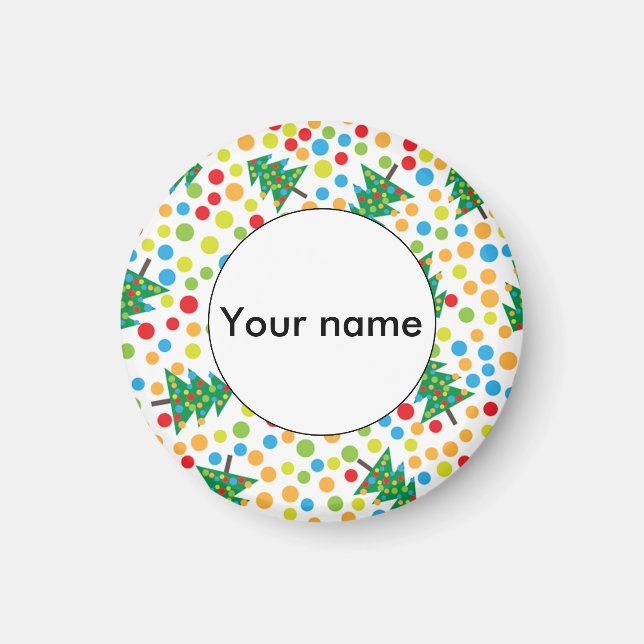 Weihnachtsbaumstruktur Magnet (Vorne)