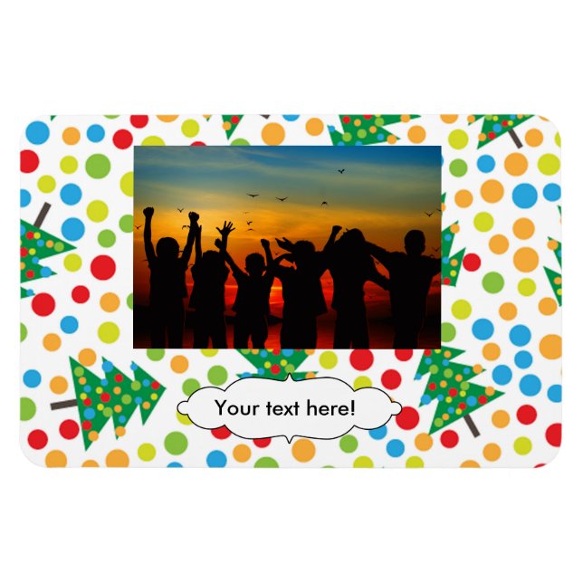 Weihnachtsbaumstruktur Magnet (Horizontal)