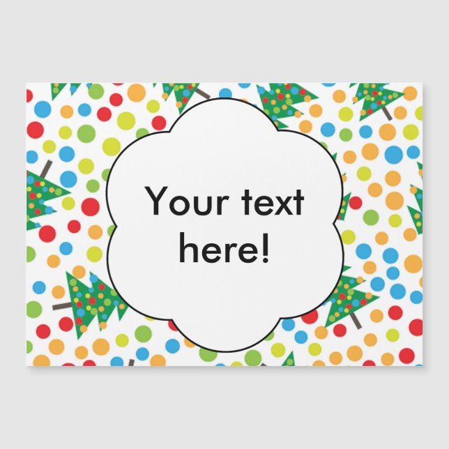 Weihnachtsbaumstruktur Magnetkarte (Vorderseite)