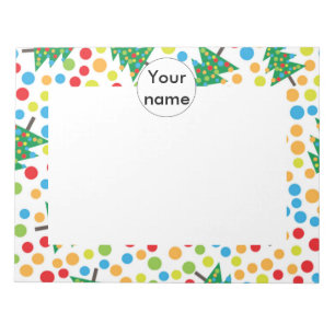 Weihnachtsbaumstruktur Notizblock