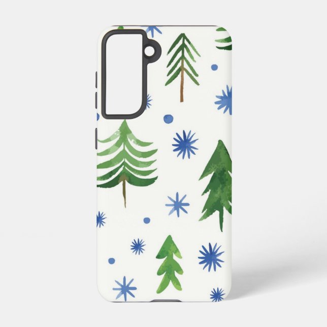 Weihnachtsbaumstruktur Samsung Galaxy Hülle (Rückseite)