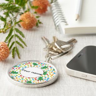 Weihnachtsbaumstruktur Schlüsselanhänger