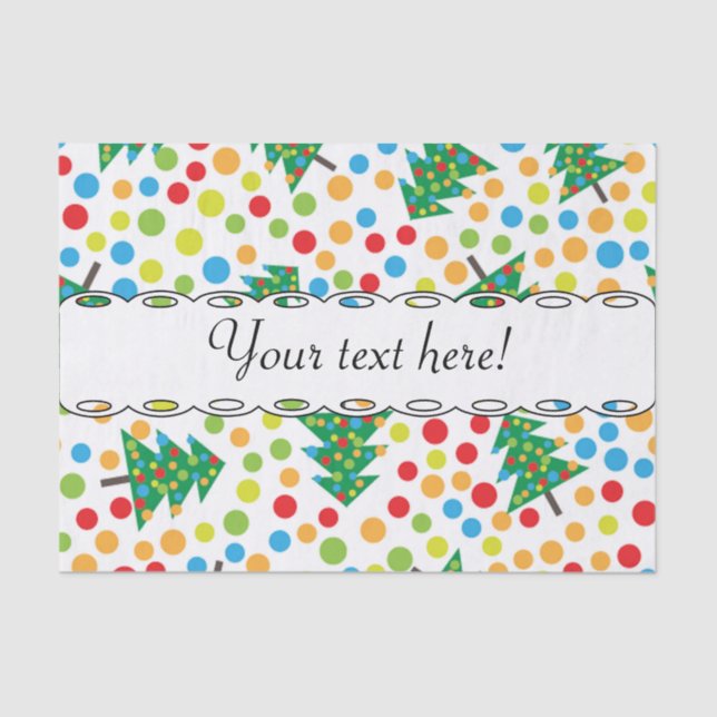 Weihnachtsbaumstruktur Seidenpapier (Vorderseite)