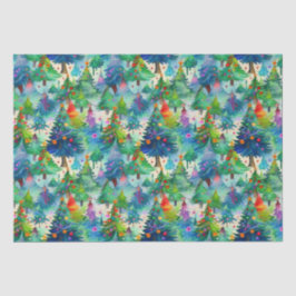 Weihnachtsbaumstruktur Seidenpapier