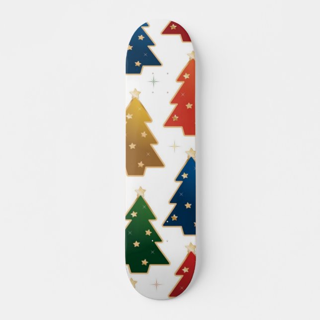 Weihnachtsbaumstruktur Skateboard (Vorne)