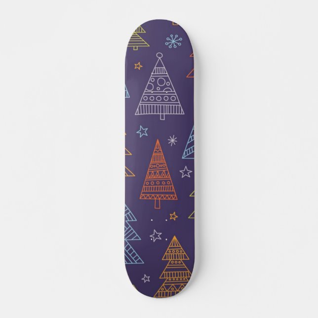 Weihnachtsbaumstruktur Skateboard (Vorne)