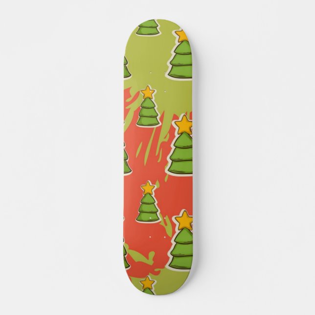 Weihnachtsbaumstruktur Skateboard (Vorne)
