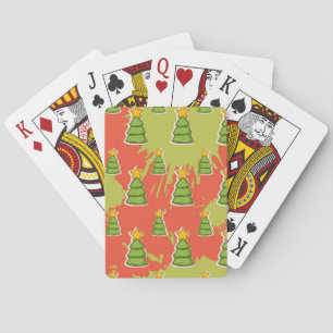 Weihnachtsbaumstruktur Spielkarten
