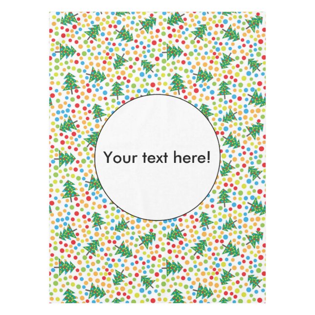 Weihnachtsbaumstruktur Tischdecke (Vorderseite)