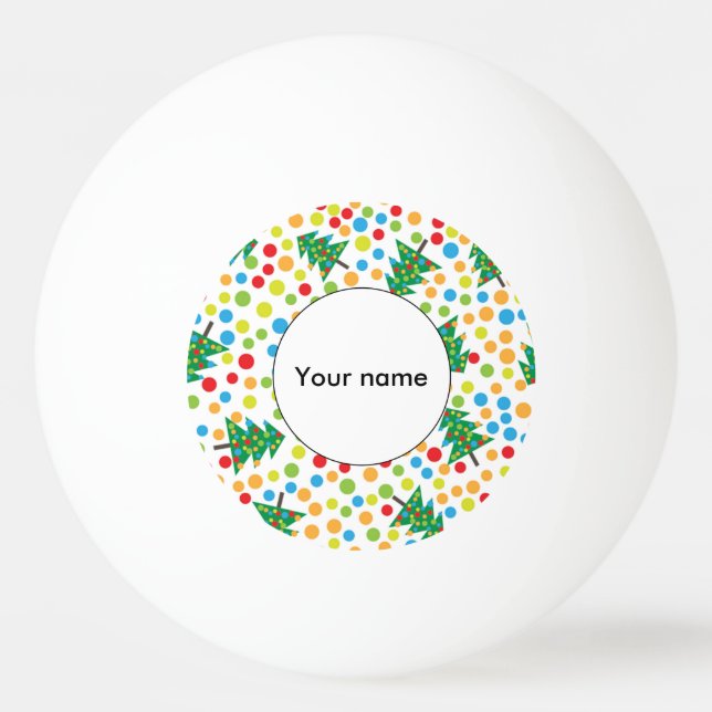 Weihnachtsbaumstruktur Tischtennisball (Vorderseite)