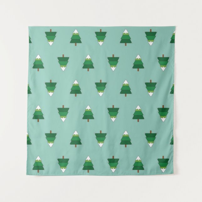 Weihnachtsbaumstruktur Wandteppich (Vorderseite)