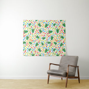 Weihnachtsbaumstruktur Wandteppich