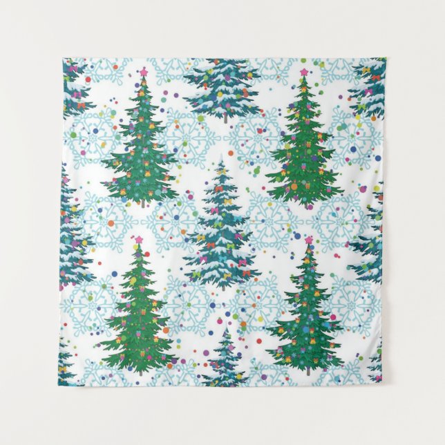 Weihnachtsbaumstruktur Wandteppich (Vorderseite)