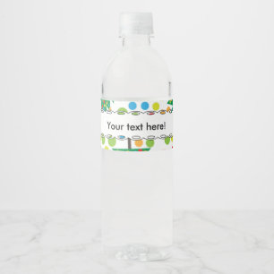 Weihnachtsbaumstruktur Wasserflaschenetikett