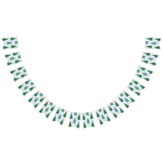 Weihnachtsbaumstruktur Wimpelkette (Alle)