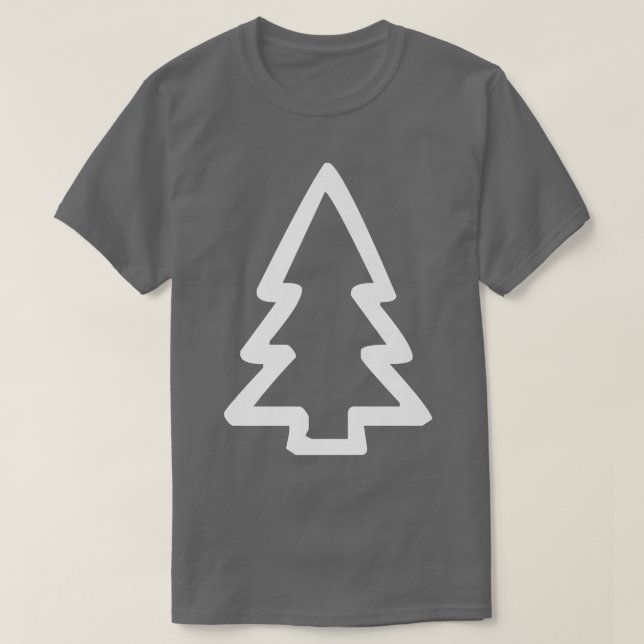 Weihnachtsbaumsymbol T-Shirt (Design vorne)
