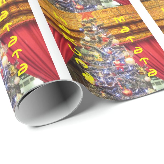 Weihnachtsbaumumhüllungspapier Geschenkpapier (Rolleneckpunkt)