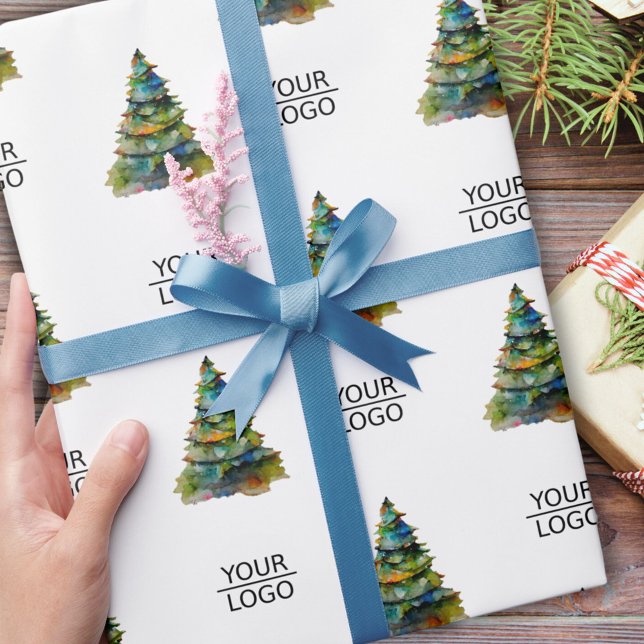 Weihnachtsbaumunternehmen hinzufügen geschenkpapier (Von Creator hochgeladen)