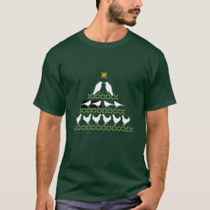 Weihnachtsbaumvögel T-Shirt