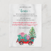 Weihnachtsbaumwagen Wir sind umgezogen Holiday Umz