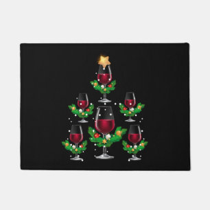 Weihnachtsbaumwein Fußmatte