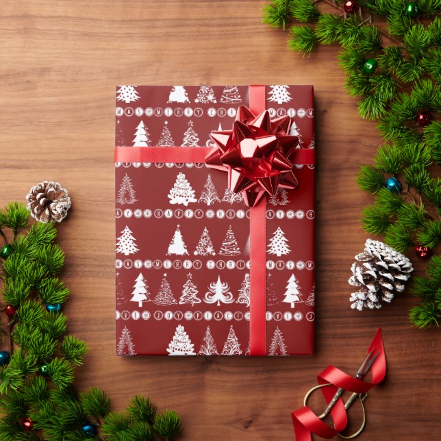 Weihnachtsbaumwrapping Paper Geschenkpapier (Feiertagsgeschenk)