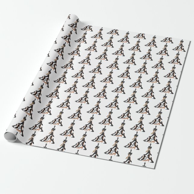 Weihnachtsbaumwrapping Paper Geschenkpapier (Ungerollt)
