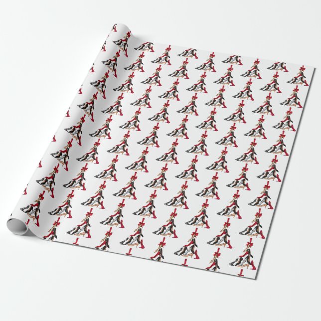 Weihnachtsbaumwrapping Paper Geschenkpapier (Ungerollt)