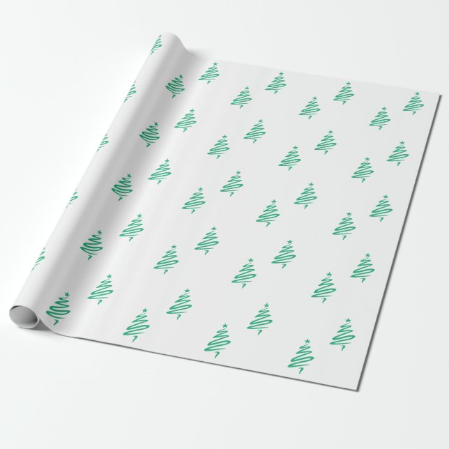 Weihnachtsbaumwrapping Paper Geschenkpapier (Ungerollt)