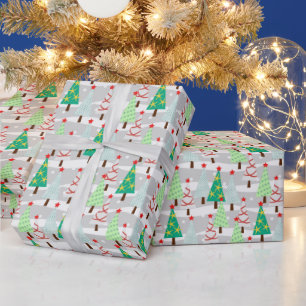 Weihnachtsbaumwrapping Paper Geschenkpapier