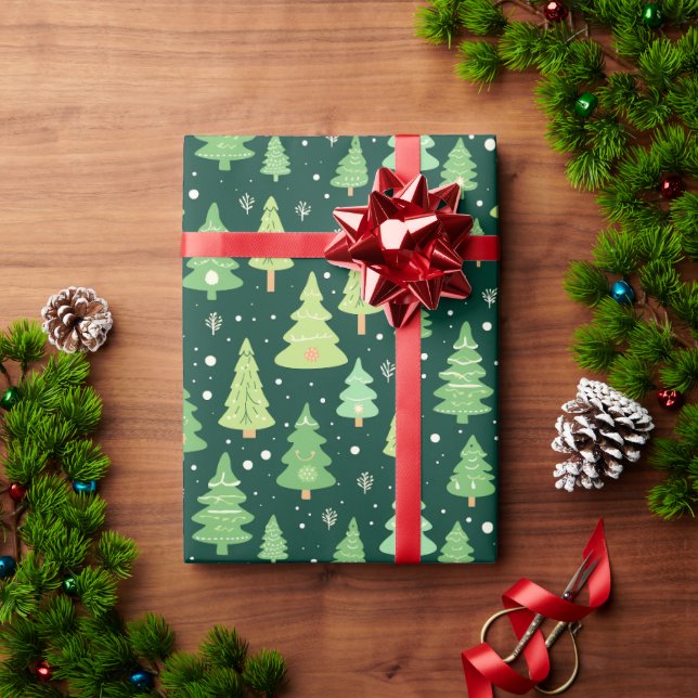 Weihnachtsbaumwrapping Paper Geschenkpapier (Feiertagsgeschenk)