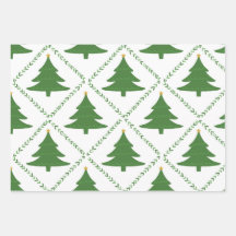 Weihnachtsbaumwrapping Paper Sheets