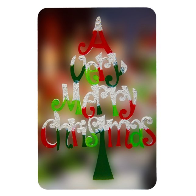 Weihnachtsbaumwünsche Magnet (Vertikal)