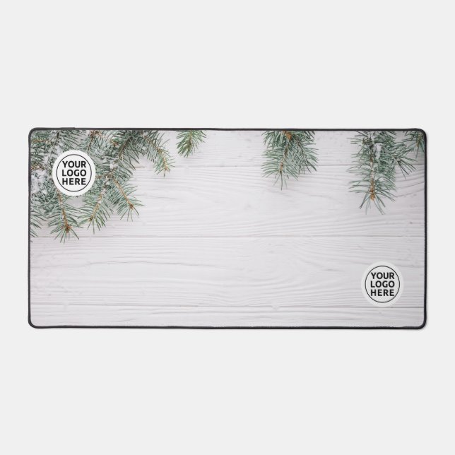 Weihnachtsbaumzweige Desk Mat Mouse Pad Schreibtischunterlage (Vorderseite)