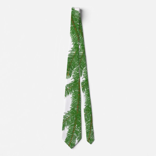 Weihnachtsbaumzweige Krawatte (Vorderseite)