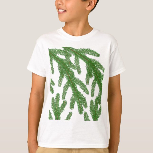Weihnachtsbaumzweige T-Shirt (Vorderseite)
