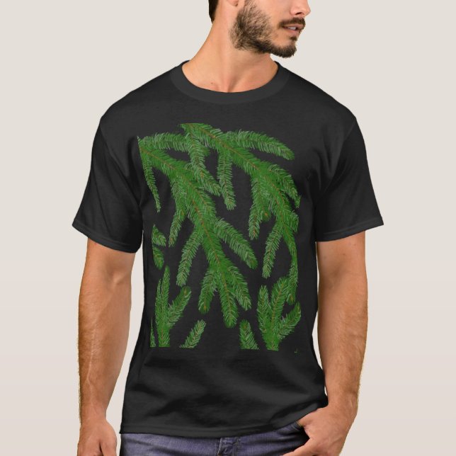 Weihnachtsbaumzweige T-Shirt (Vorderseite)