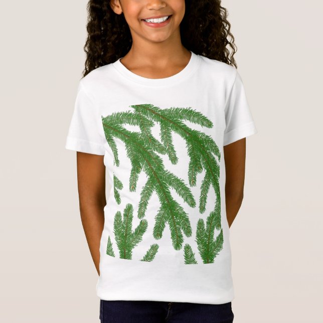 Weihnachtsbaumzweige T-Shirt (Vorderseite)