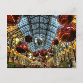 Weihnachtsbauten auf den Covent Garden Markets, Lo Feiertagspostkarte