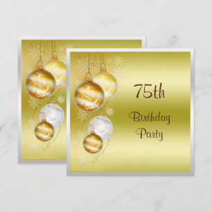 Weihnachtsbauten & Sterne 75. Geburtstag Einladung