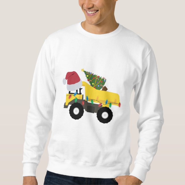 Weihnachtsbauwagen Sweatshirt (Vorderseite)
