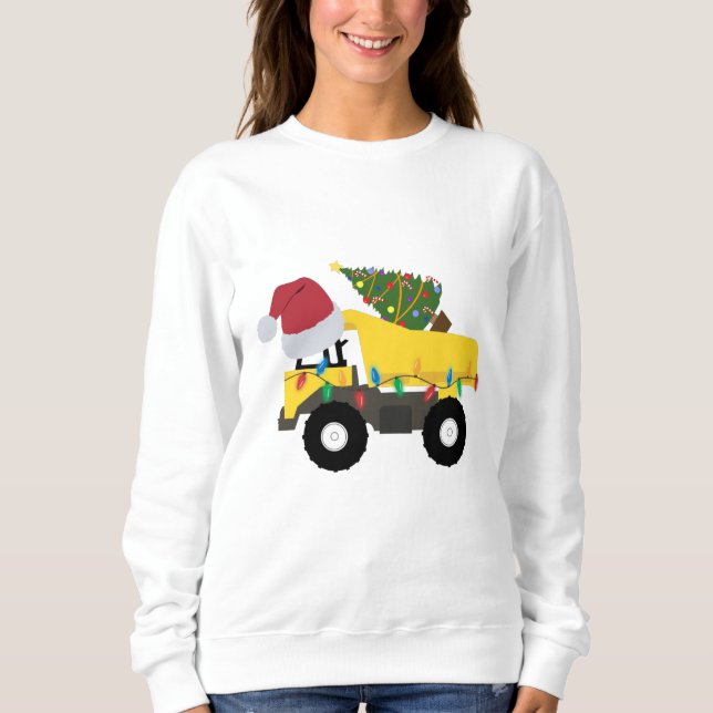 Weihnachtsbauwagen Sweatshirt (Vorderseite)