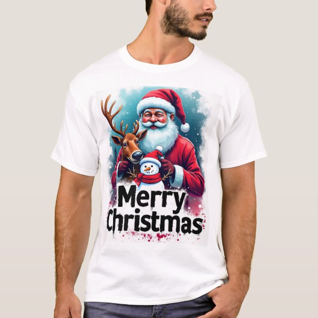 Weihnachtsbauweise für T - Shirt (Vorderseite)