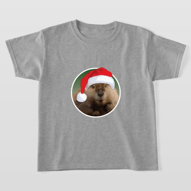 Weihnachtsbäver - Kids-T - Shirt (Ablage )