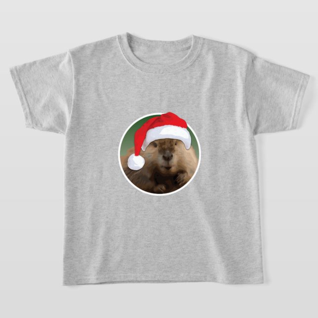Weihnachtsbäver - Kids-T - Shirt (Ablage )
