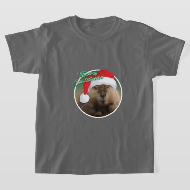 Weihnachtsbäver - Kids-T - Shirt (Ablage )